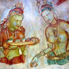 SRI LANKA - Sigiriya Damen sind 1500 Jahre alt