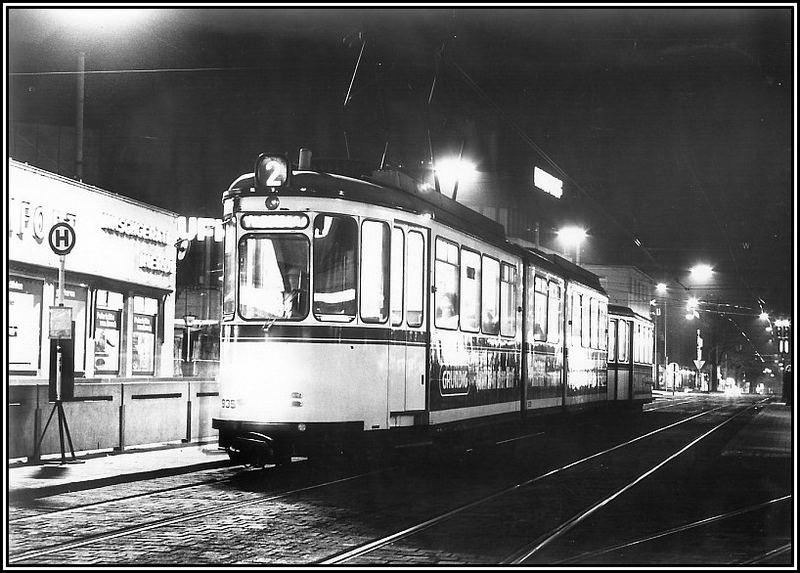 SSB 935 mit Beiwagen in Stuttgart-Bad Cannstatt