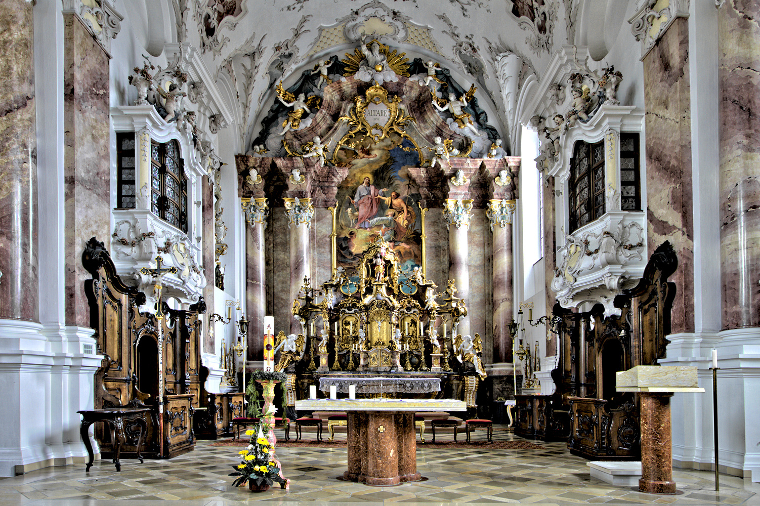 St. Andreas Nesselwang Altarraum 