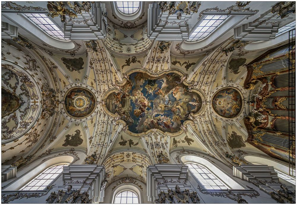 St. Andreas u. St. Mang - Regensburg " der Blick zum Gewölbe , aus meiner Sicht..."