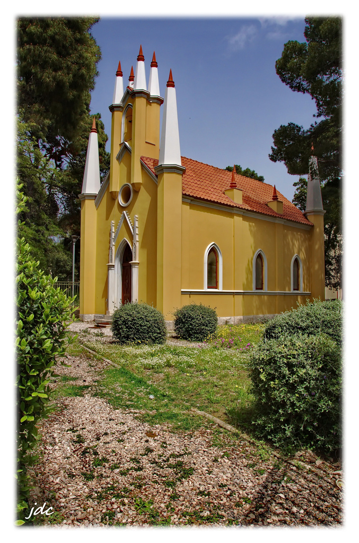 St. Andrew's gothic church, Sungrou park, Athens, Greece.