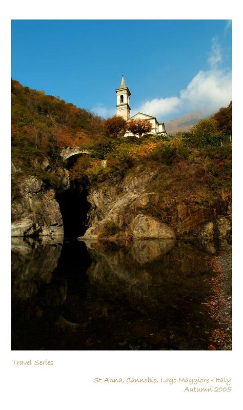 St Anna Church on a hilltop - Divespot below