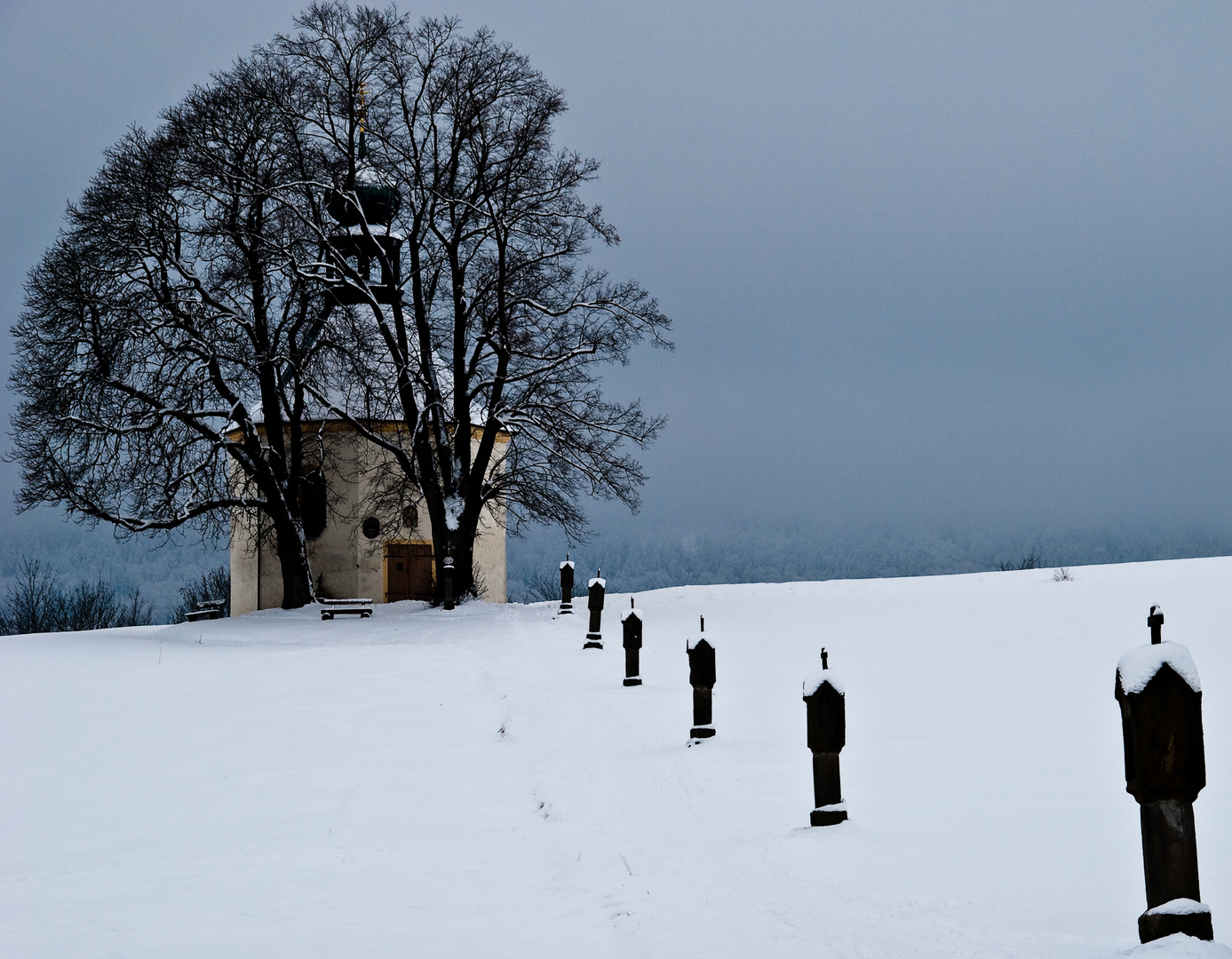 St.-Anna-Kapelle am Kreuzweg im Schnee (reloaded)