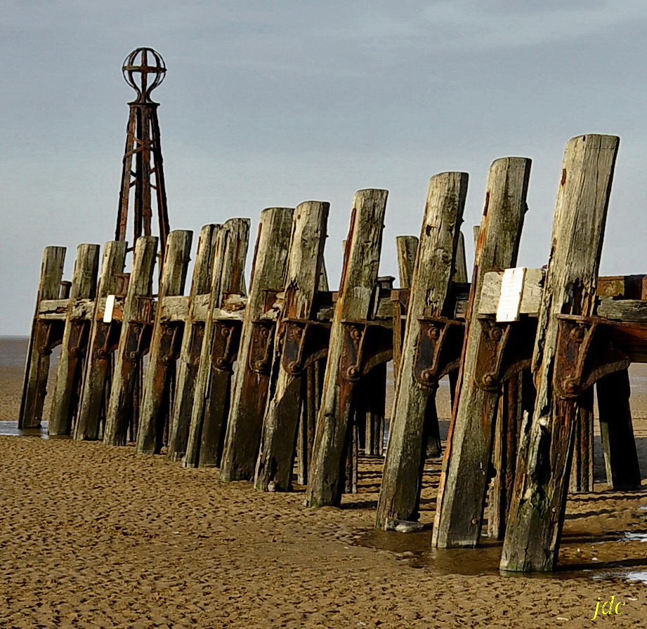 St Anne's remains of the old pier, Lytham St Anne's