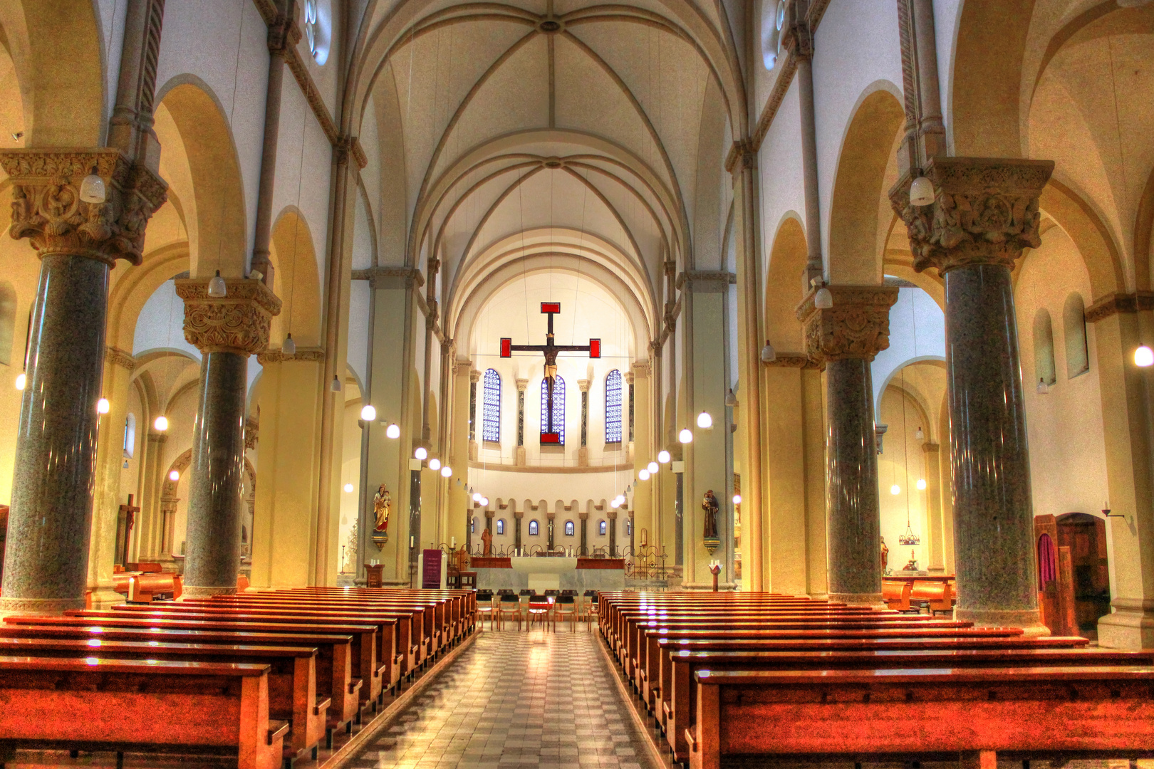 St. Antonius Kirche Fürstenplatz Düsseldorf HDR 2013