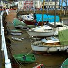 St. Aubin Harbour at low tide, Jersey