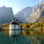 St. Bartholomä am Königssee im Oktober