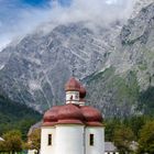 St. Bartholomä vor dem Watzmann am Königssee