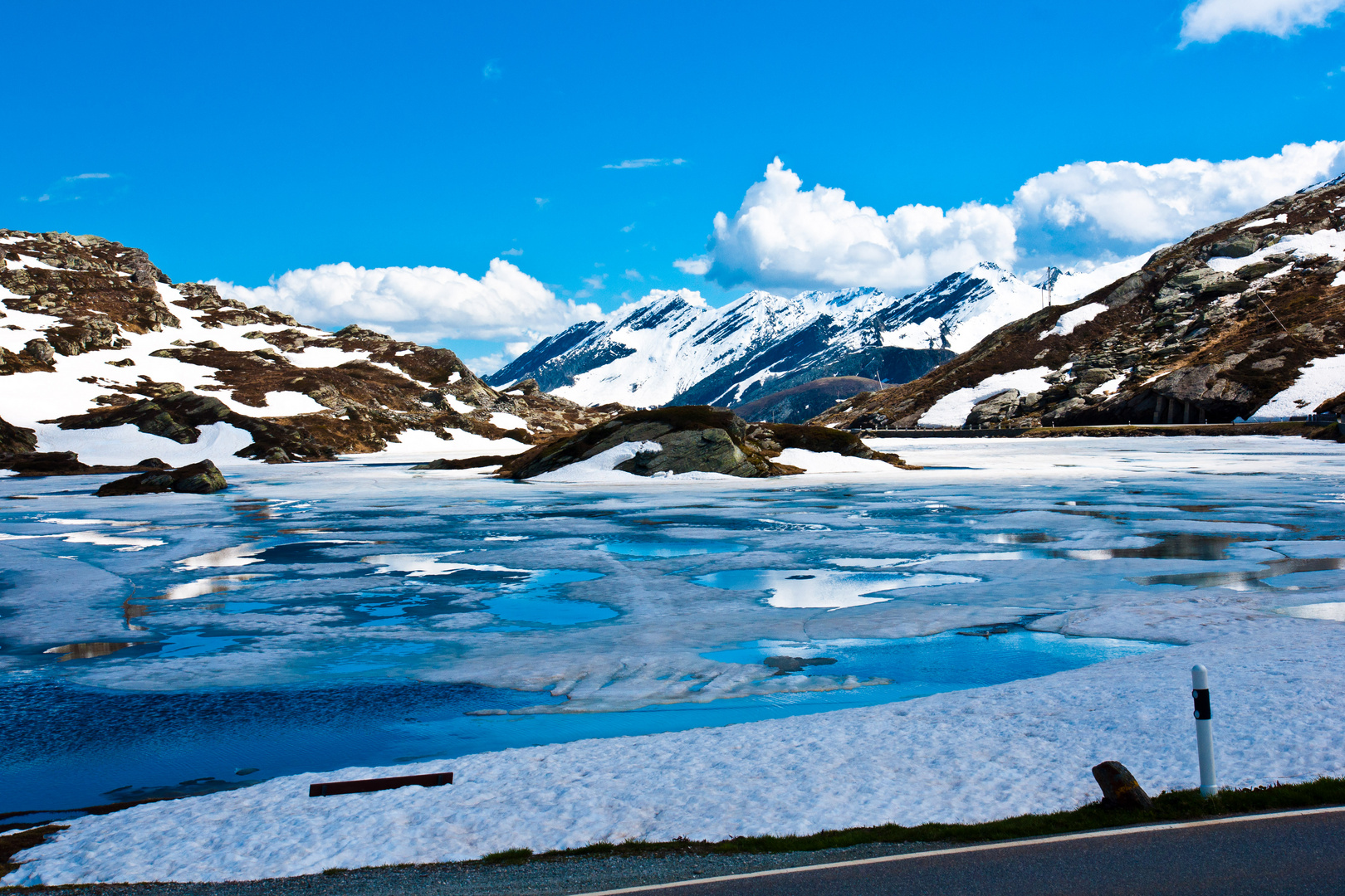 St. Bernardino Pass im Juni 2013