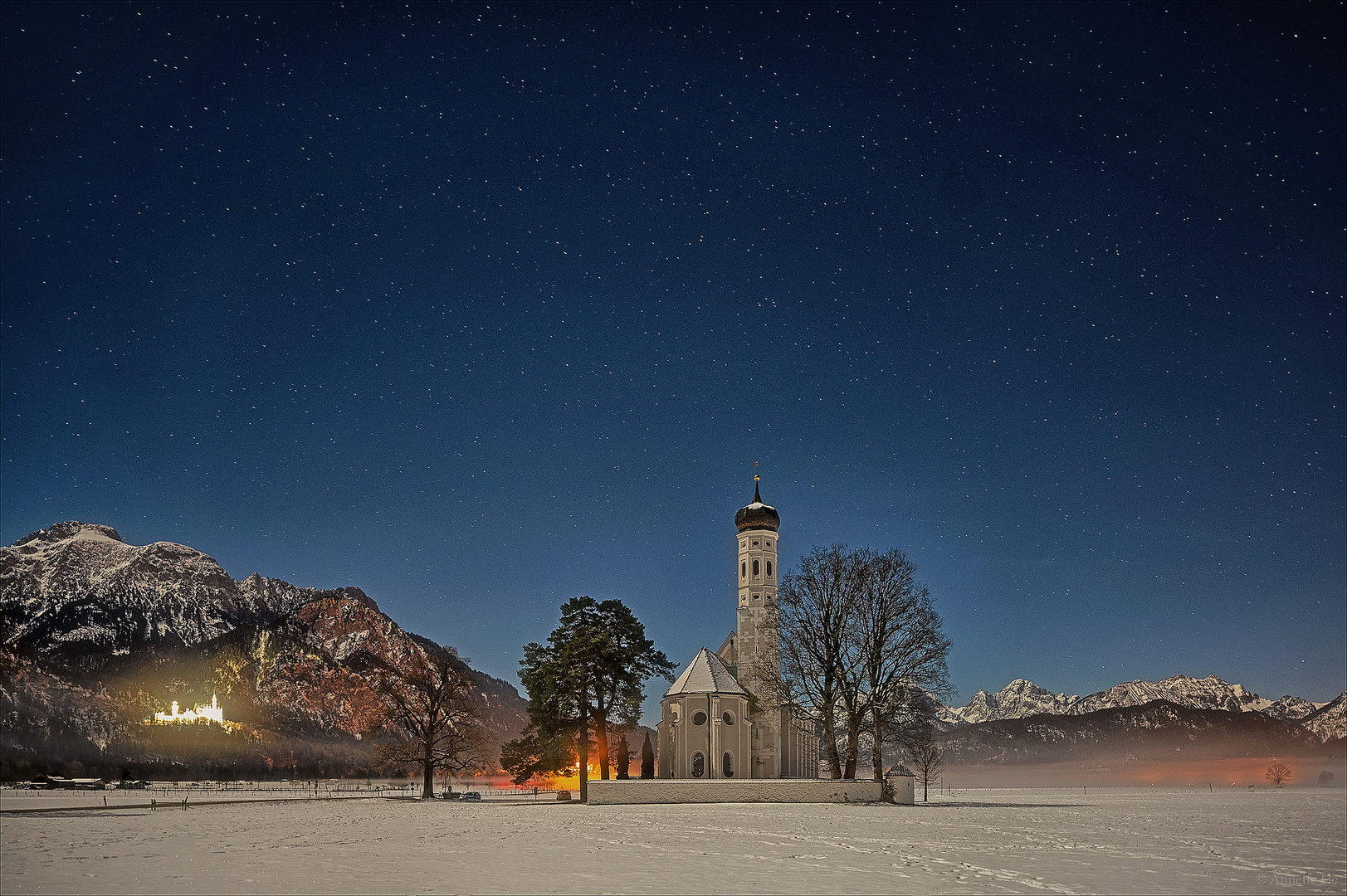 St. Coloman bei Nacht