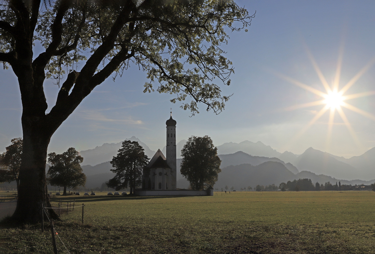 St. Coloman im Gegenlicht