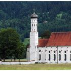 St. Coloman Kirche - im freien Feld bei Schwangau, unterhalb vom Königsschloss Neuschwanstein