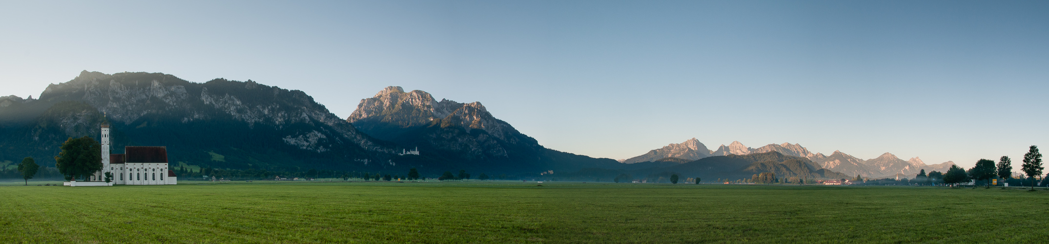 St. Coloman mit Säuling am Morgen