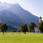 St. Coloman und Schloss Neuschwanstein.