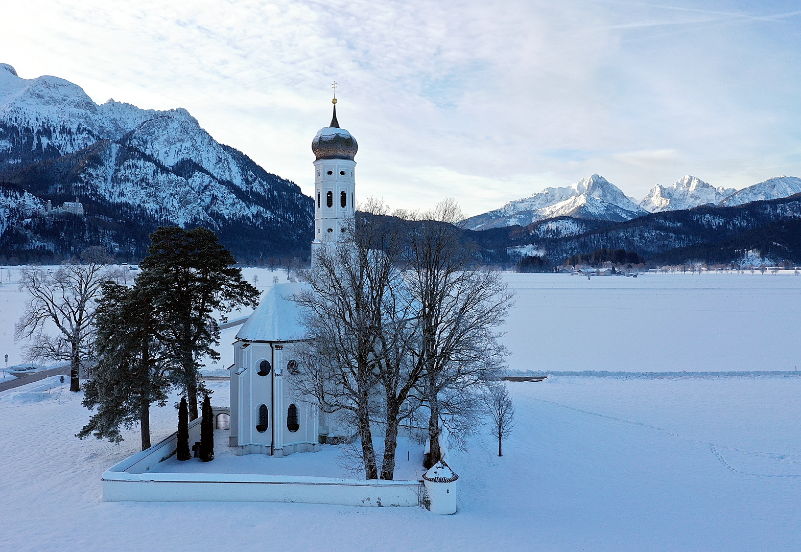 St. Colomann aus der Luft