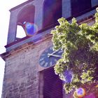 St. Crucis mit Sonne und Lindenbaum