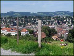 St. Gallen, genannt die "Stadt im grünen Ring"