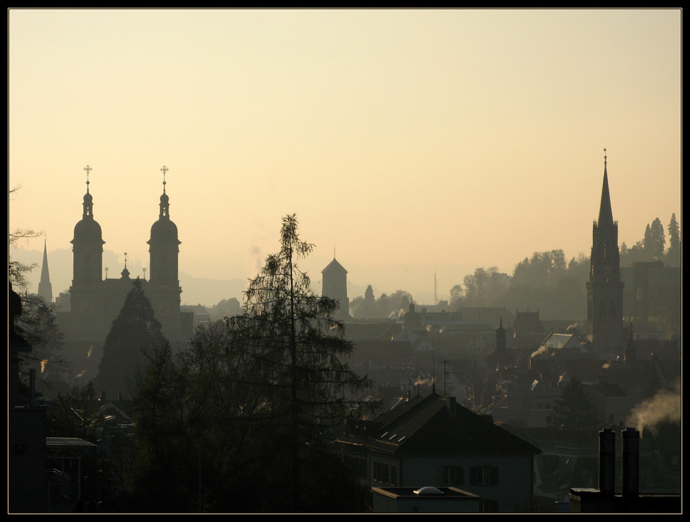 St. Gallen im Abendlicht