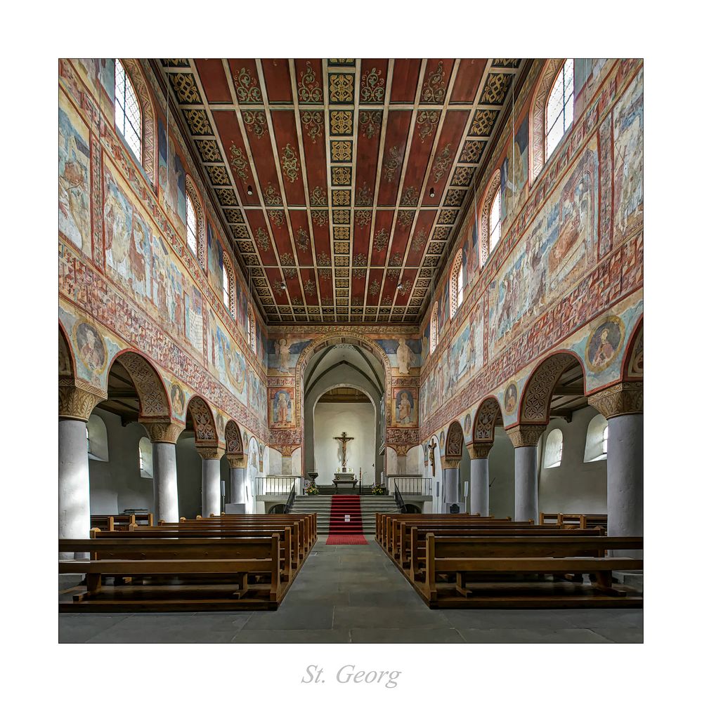 St. Georg (Reichenau-Oberzell) " Blick zum Chor..."