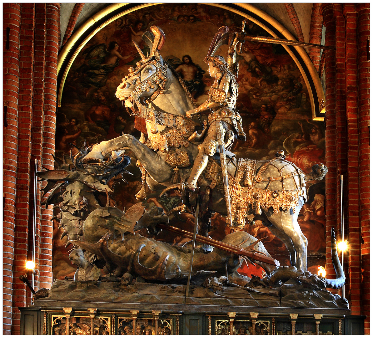 St. George and the Dragon Statue, Stockholm Cathedral - Storkyrkan