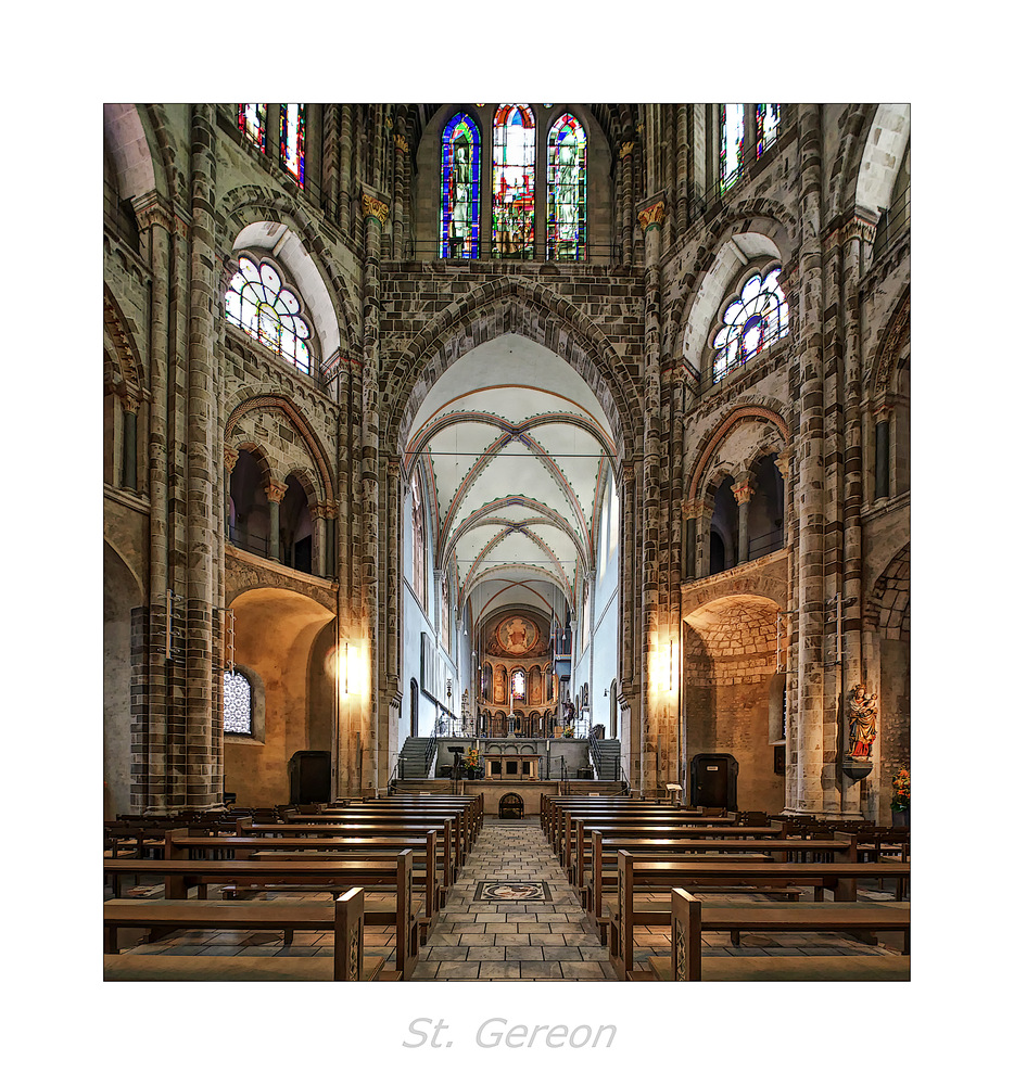 St. Gereon - Köln " Blick in den Langchor, aus meiner Sicht..."