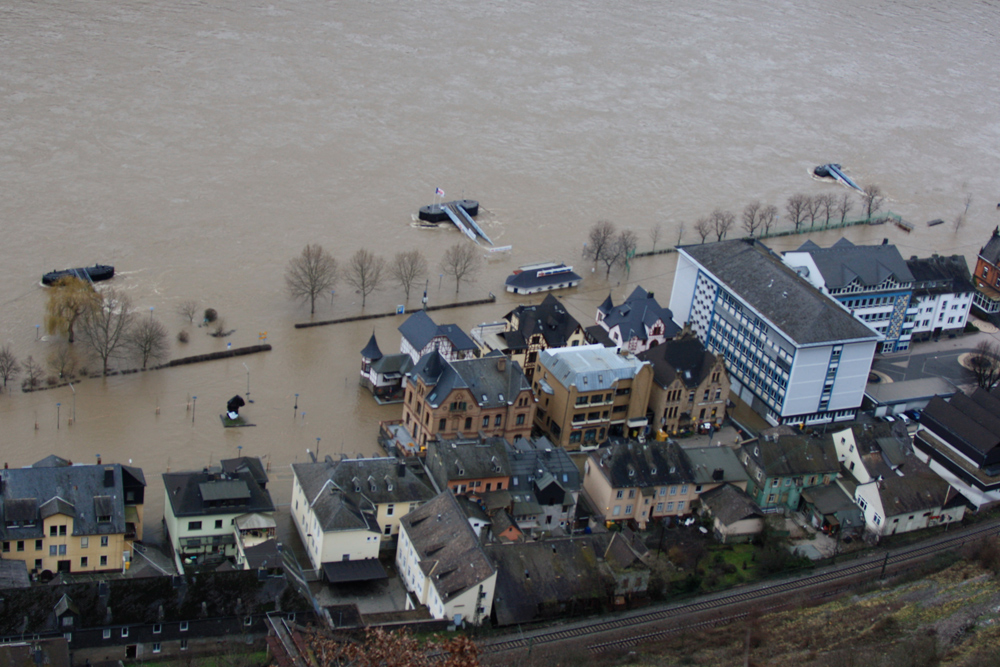 St. Goar Hochwasser 2011 Mittelrhein