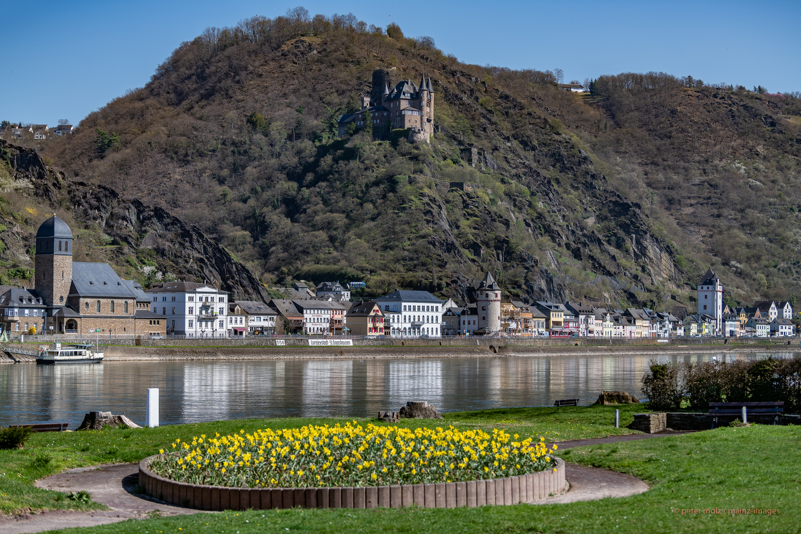 St. Goarshausen und Burg Neukatzenelnbogen | Mittelrheintal, Ende März 2021