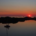 Stø im Sonnenuntergang