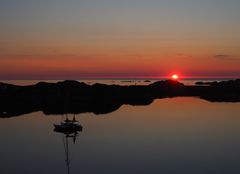 Stø im Sonnenuntergang