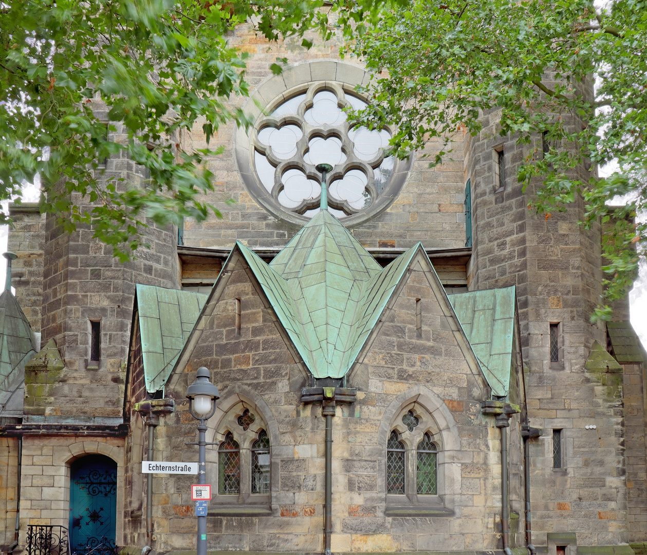 St-Jakobi-Kirche in der Kernstadt Peine Blick Echternstrasse Sakristei