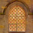 St.-Jakobi-Kirche Peine Fassade Kirchenfenster Glasgemälde Nacht