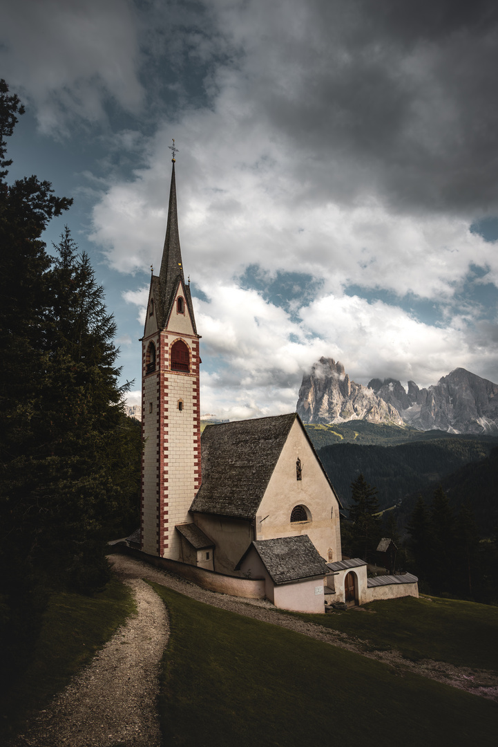 St. Jakobskirche in den Dolomiten