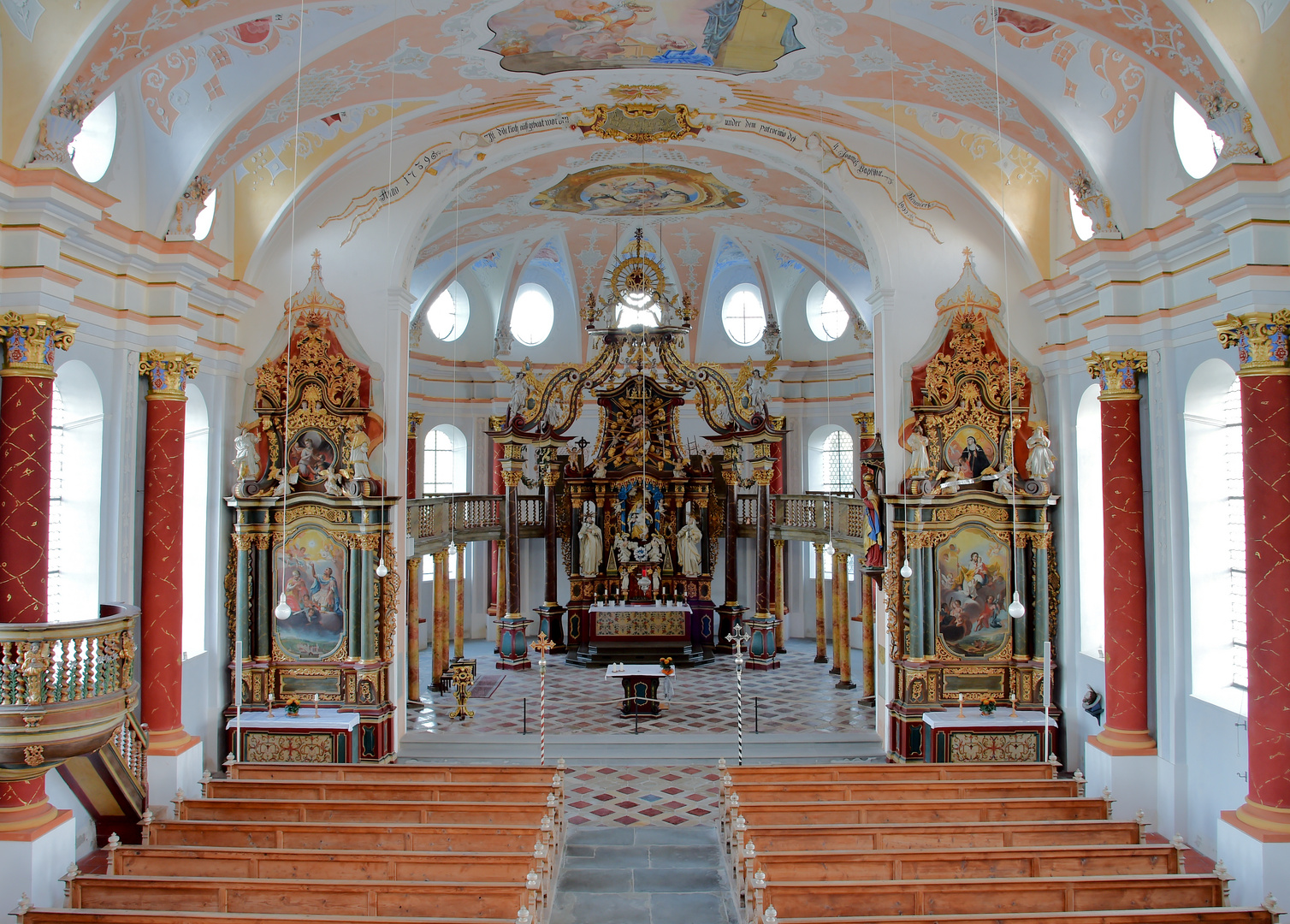 St. Johann (Rot an der Rot) Blick von der Empore