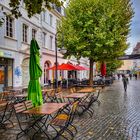 St. Johanner Markt bei Regen