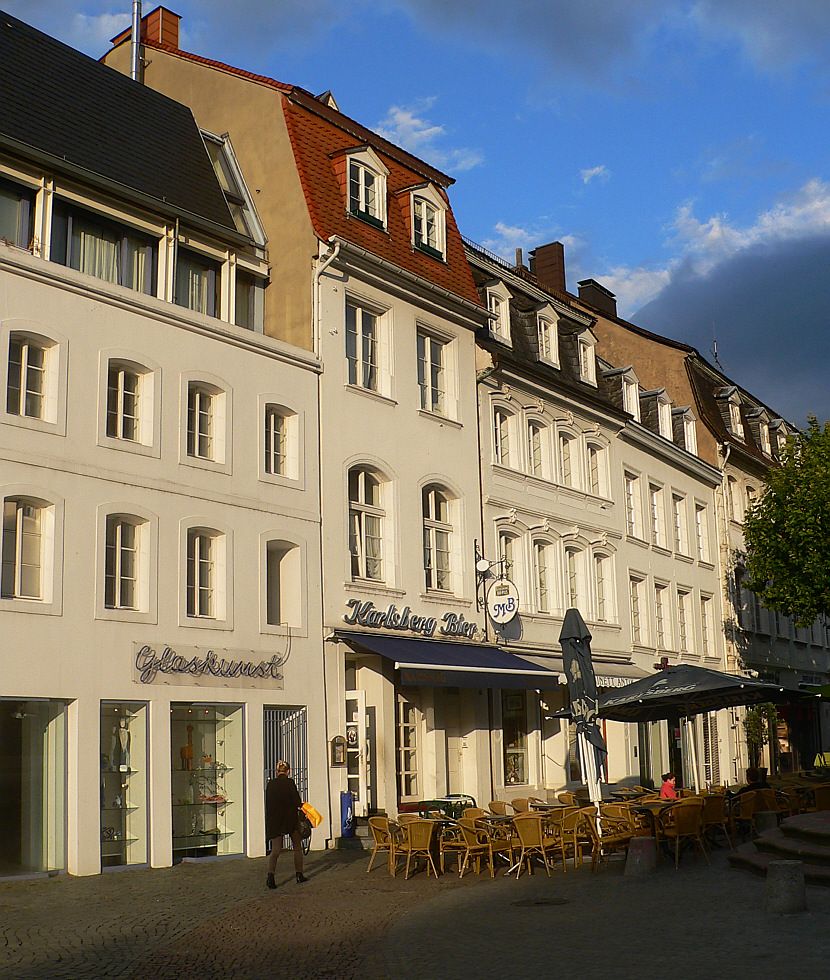 St. Johanner Markt bei wechselhaftem Wetter