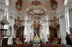 St. Johannes Baptist Dischingen Blick zum Altar