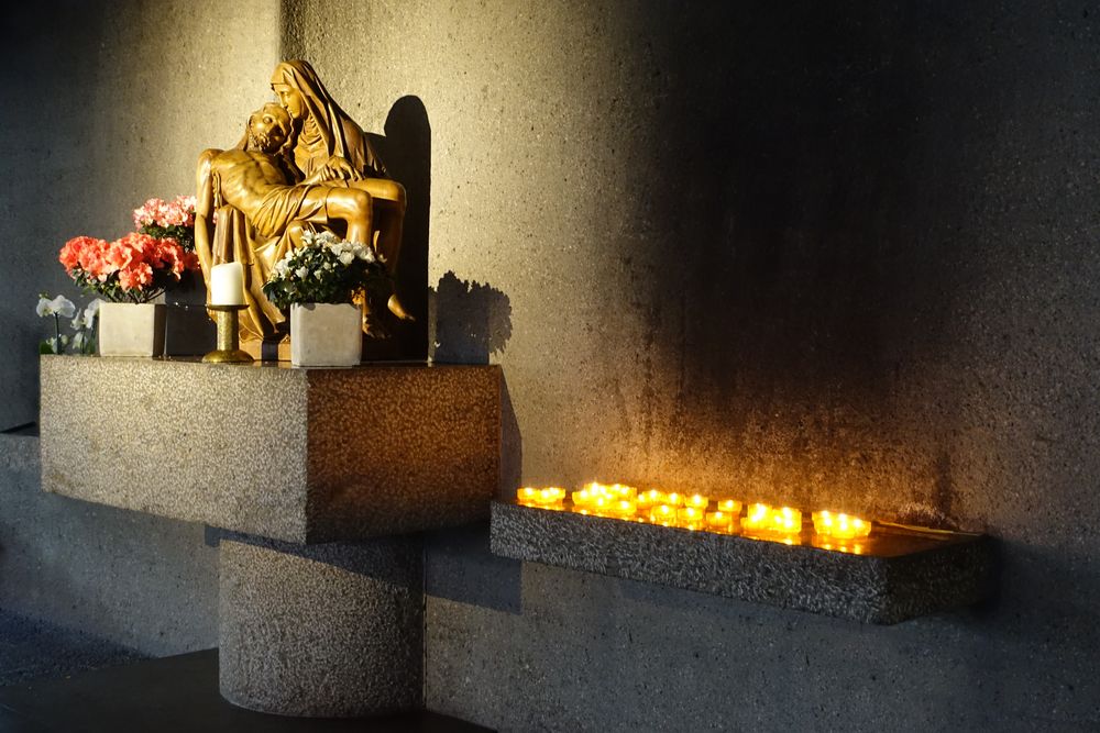 St. Johannes der Täufer Foto & Bild pieta, gottfried böhm, st