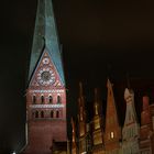 St. Johannis Kirche in Lüneburg bei Nacht