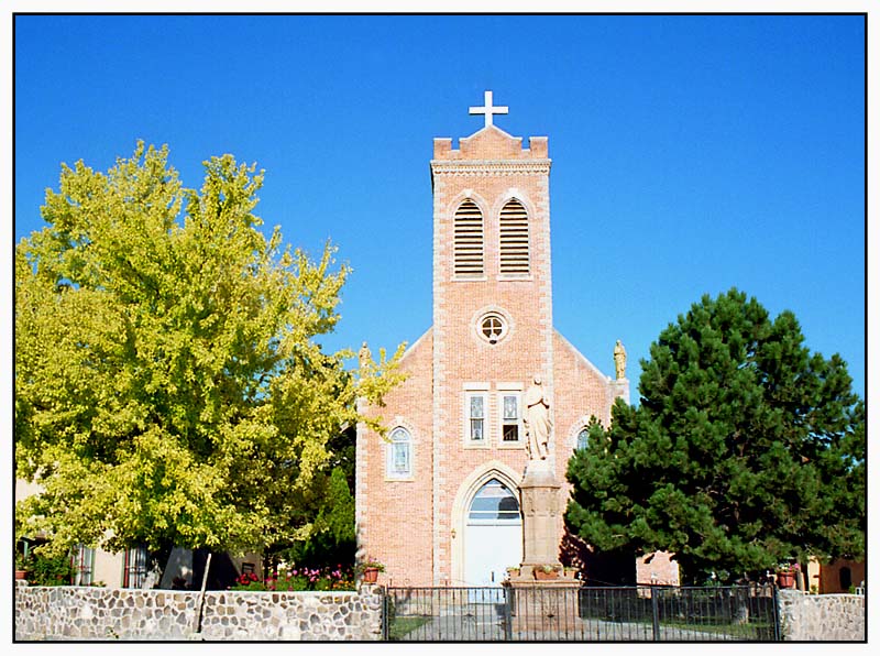 St. John the Baptist Catholic Church im San Juan Pueblo - New Mexico - USA