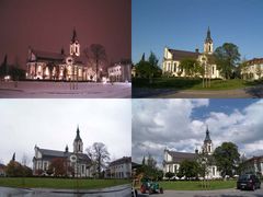 St. Josefskirche in Widnau in allen vier Jahreszeiten