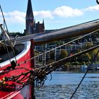 St. Jürgen Kirche vom Hafen aus