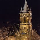 St. Katherinenkirche in Buchholz bei Nacht