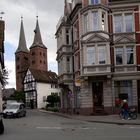 St. Kilianikirche und Fachwerk in Höxter.