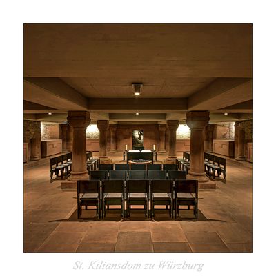 St. Kiliansdom zu Würzburg " Blick in die Domkrypta..."