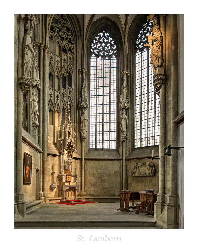 St. Lamberti (Münster) " Blick in die Sakramentskapelle..."
