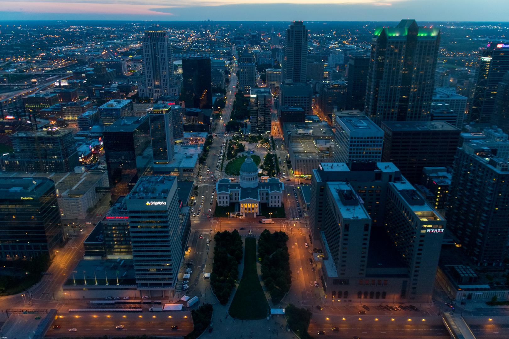 St. Louis At Dusk