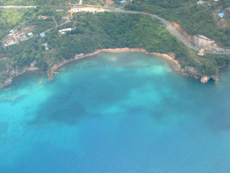 St Lucia, from helicopter