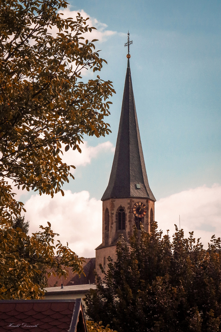 St. Marcellus Kirchturm in Stettfeld