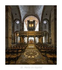 St. Maria im Kapitol ( Köln ) " Blick, zum Lettner..."