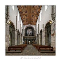 St. Maria im Kapitol ( Köln ) " Blick, zum Lettner*..."